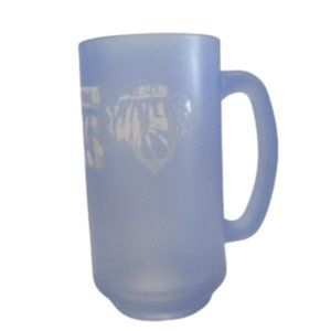 Sky Blue 14 oz  "New York Knicks " Blue Frosted , With Etching ,Drinking Mug
